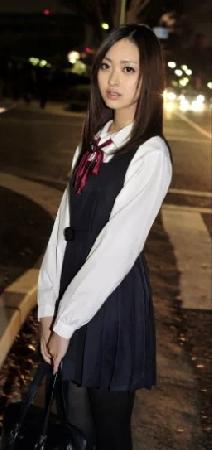 [Part 1] A cute **** with black hair and a neat look in a uniform looks great in black stockings and white pants. [Limited time sale]